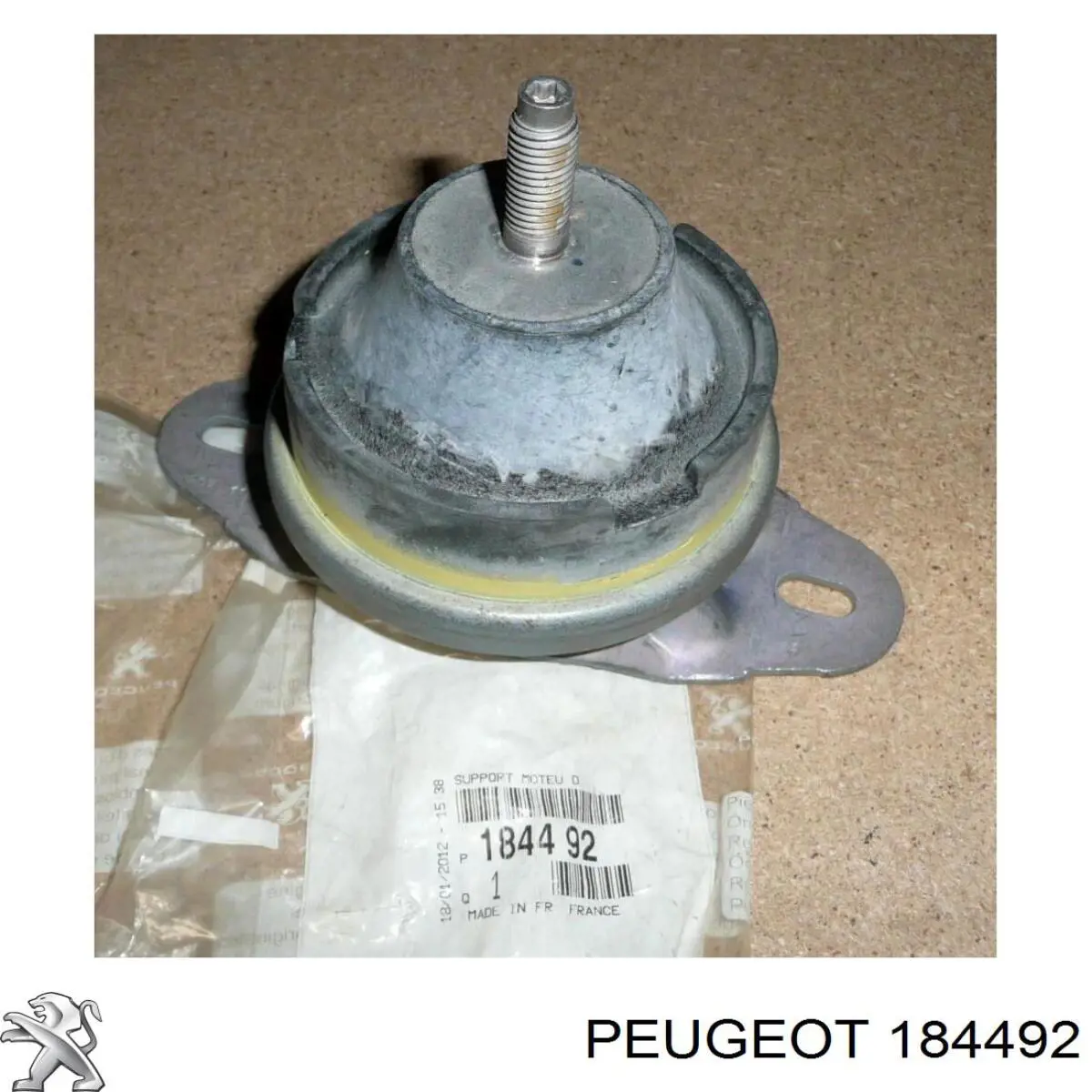 Soporte superior derecho del motor 184492 Peugeot/Citroen