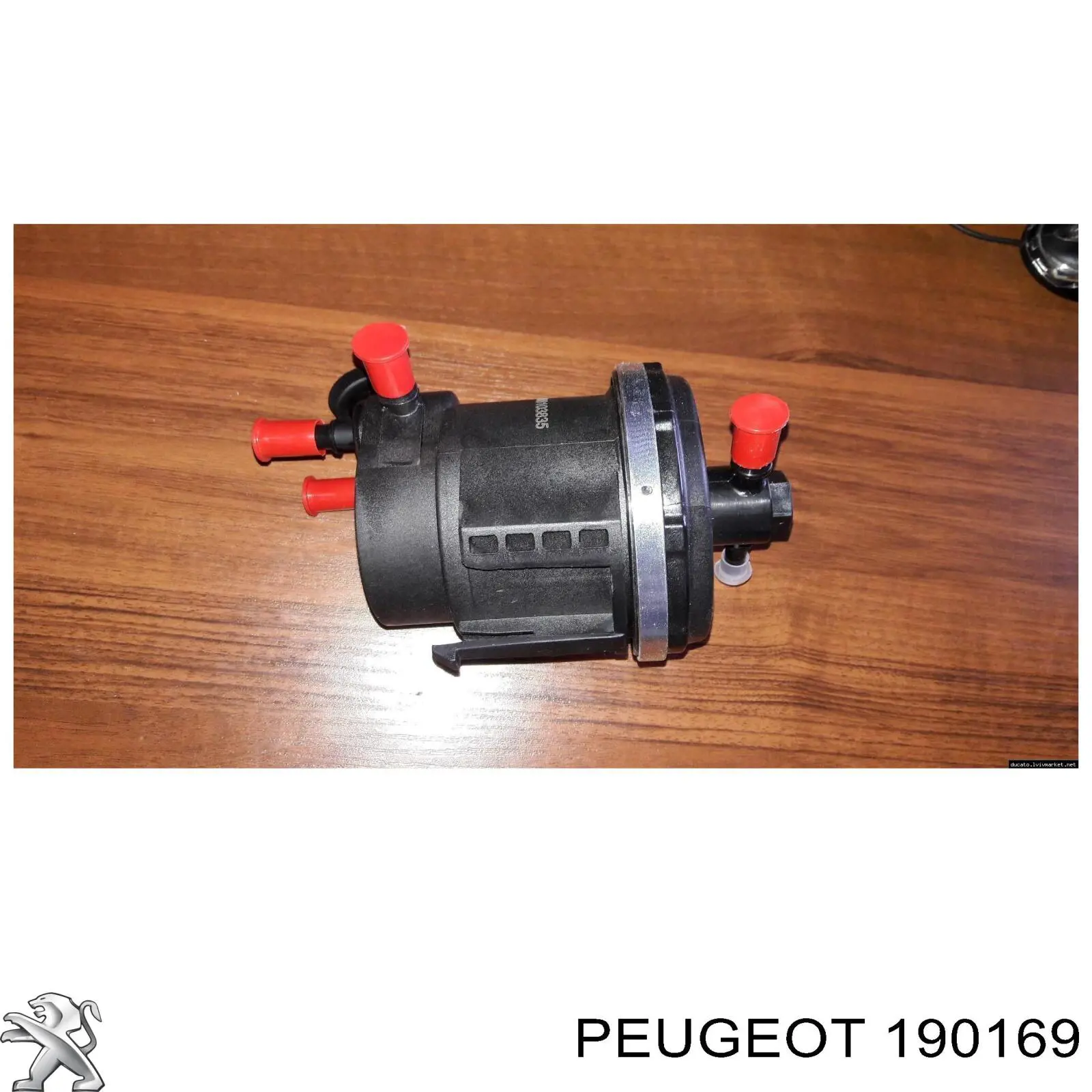 Caja del filtro de combustible 190169 Peugeot/Citroen