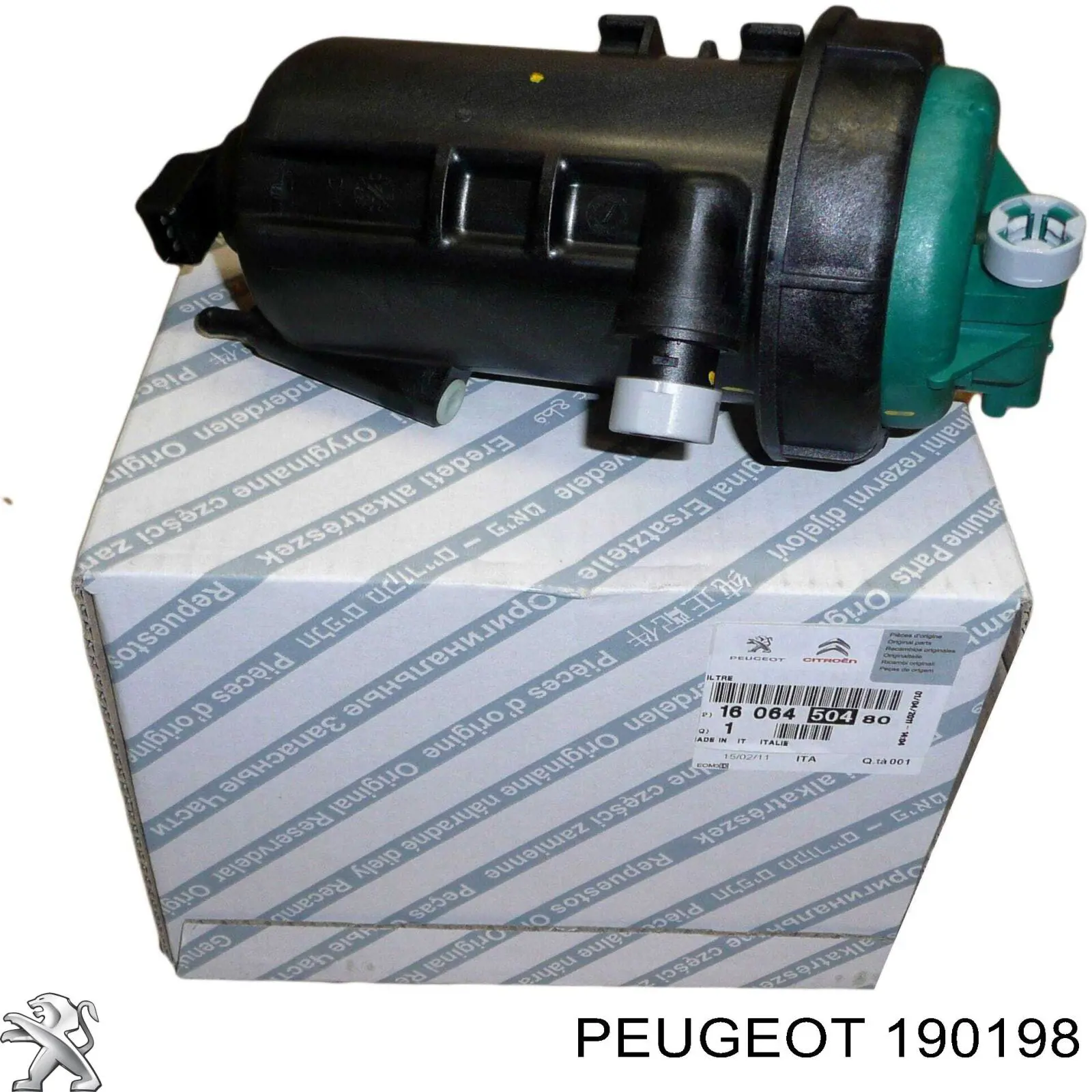 Caja del filtro de combustible 190198 Peugeot/Citroen