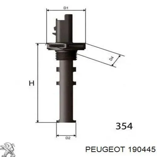 Calentador de combustible en el filtro Peugeot 307 SW (3H)