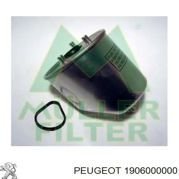 Caja, filtro de combustible PEUGEOT 1906000000