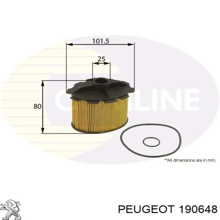 Filtro combustible Peugeot/Citroen 190648 precio, desde 4,94 EUR
