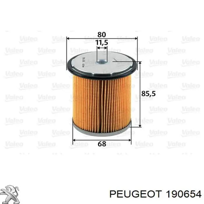 Filtro combustible Peugeot/Citroen 190654 precio, desde 7,49 EUR