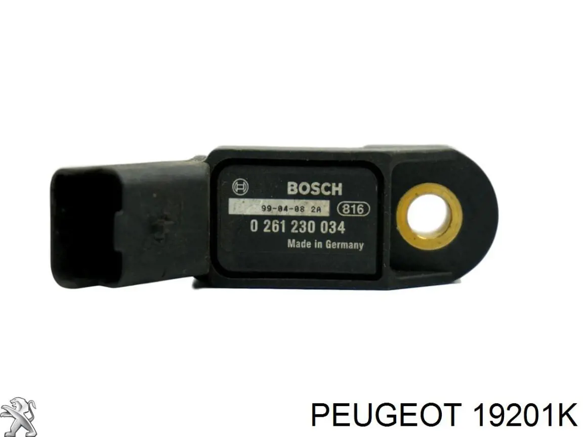 19201K Peugeot/Citroen sensor de presion del colector de admision