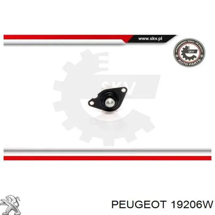 Válvula de mando de ralentí para Peugeot 206 