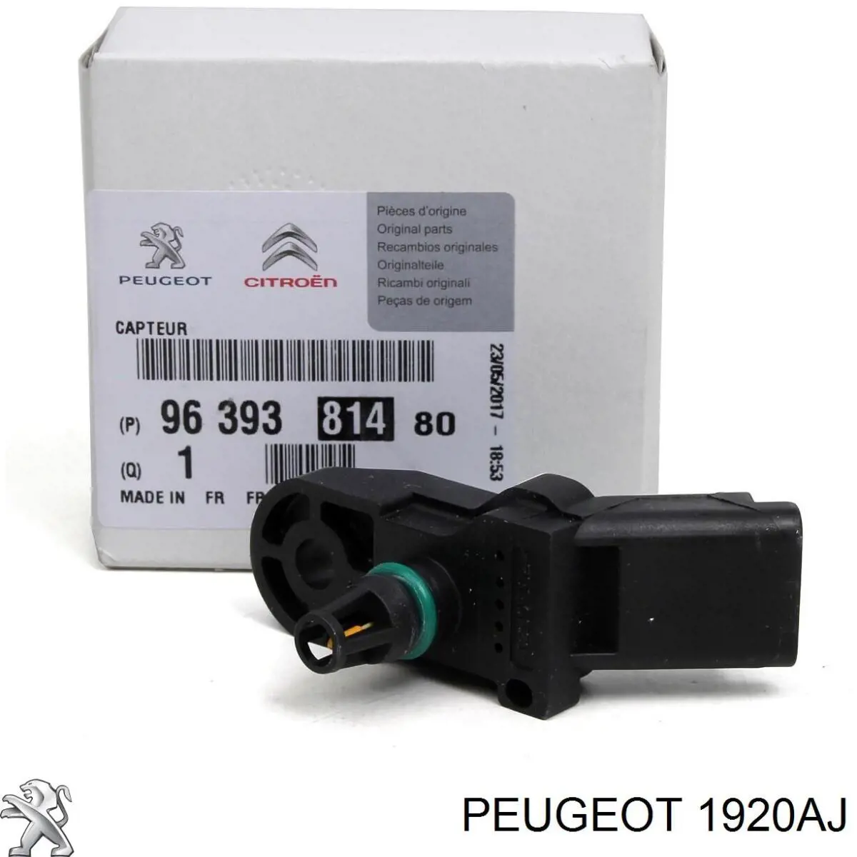 Comprar 1920AJ Peugeot/Citroen Sensor de presión del colector de admisión