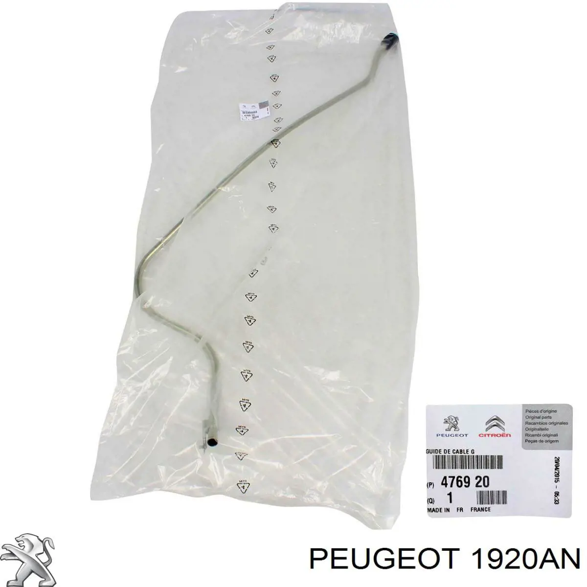 Sensor de presión del aire de admisión Peugeot/Citroen 1920AN