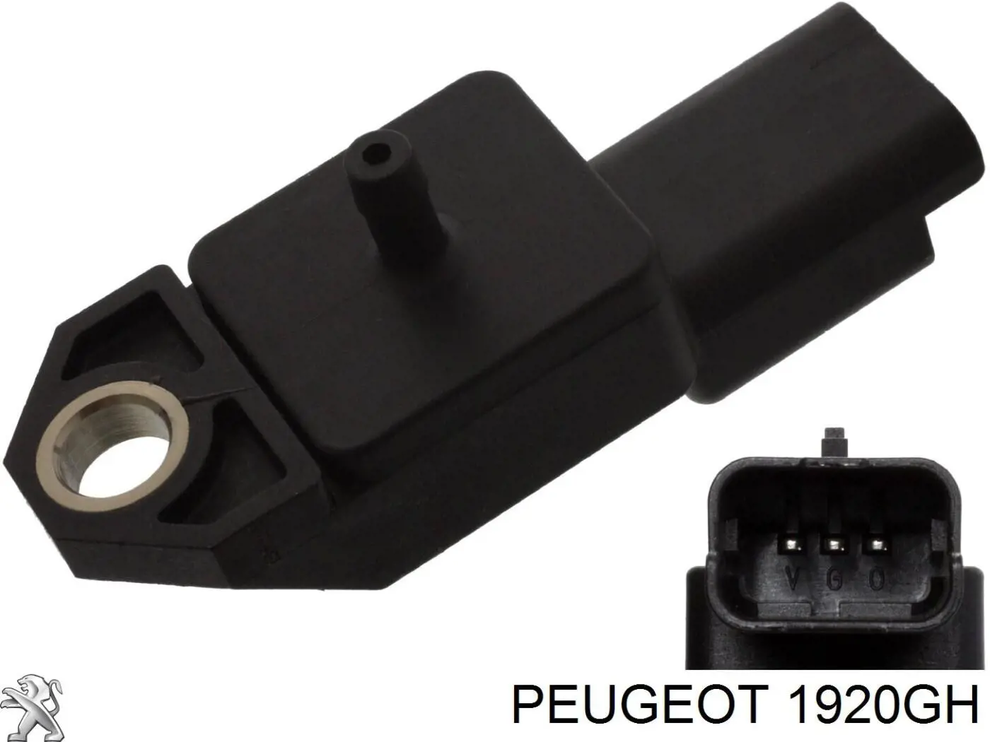 Sensor de presión del colector de admisión 1920GH Peugeot/Citroen