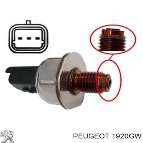Comprar 1920GW Peugeot/Citroen Sensor de presión de combustible