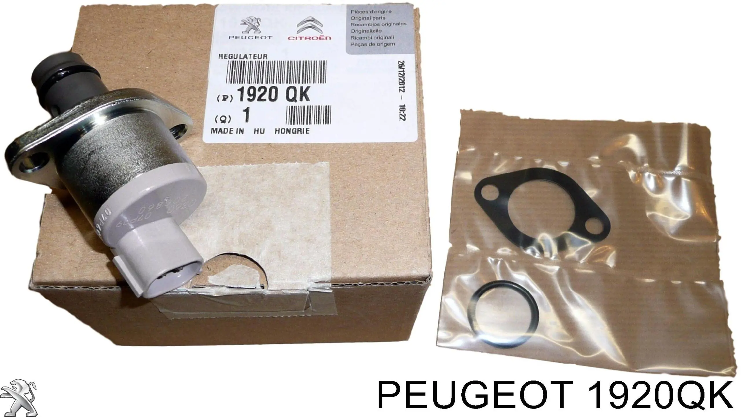 1920QK Peugeot/Citroen Válvula reguladora de presión del sistema common rail