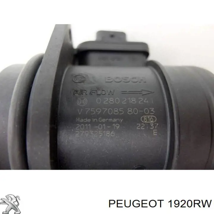 Medidor de flujo de aire Peugeot/Citroen 1920RW precio, desde 98,38 EUR