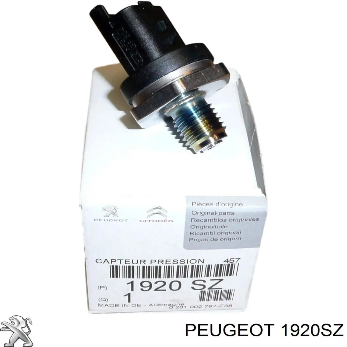 Sensor de la presión del combustible Peugeot/Citroen 1920SZ