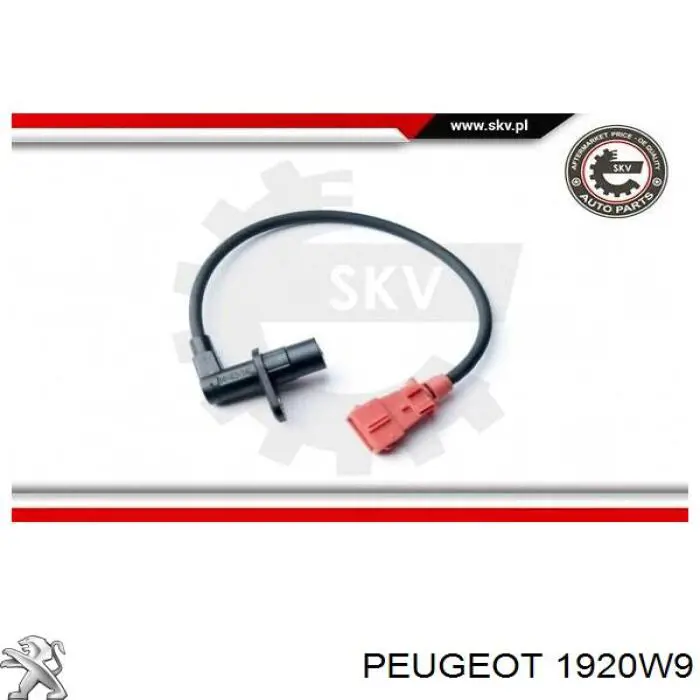 Comprar 1920W9 Peugeot/Citroen Sensor de cigüeñal