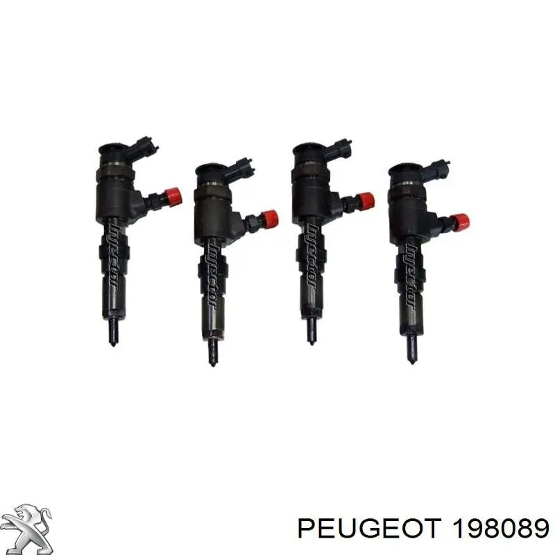 198089 Peugeot/Citroen Inyector de combustible