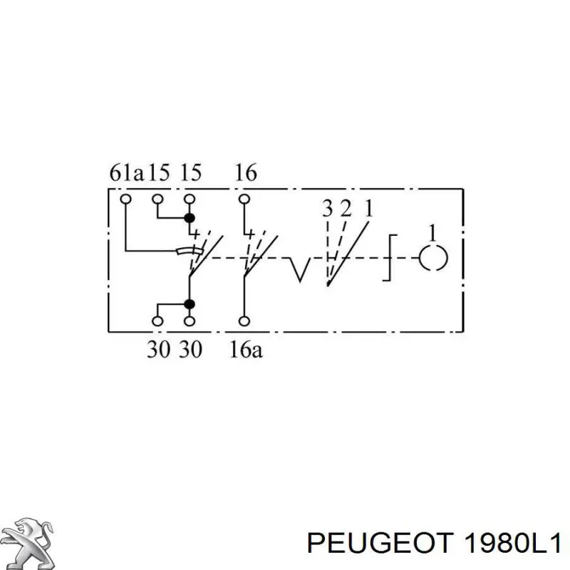 1980L1 Peugeot/Citroen Inyector de combustible