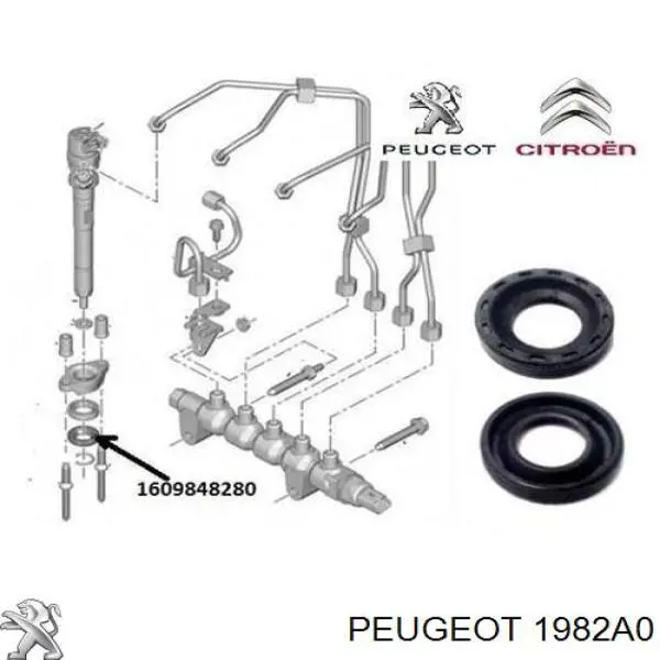 Comprar 1982A0 Peugeot/Citroen Junta de inyectores