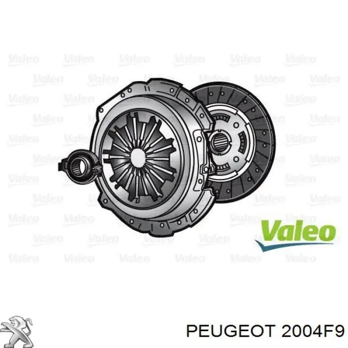 2004F9 Peugeot/Citroen kit de embrague (3 partes)