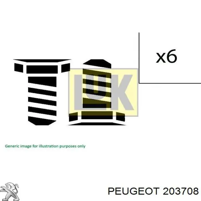 203708 Peugeot/Citroen perno de volante