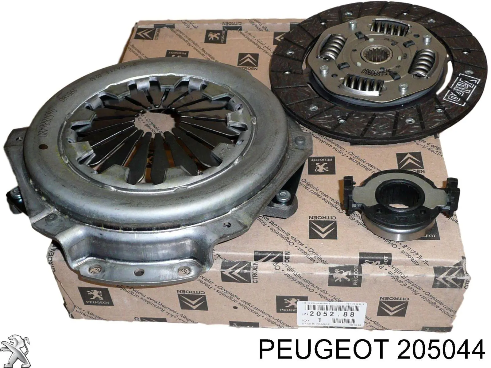 205044 Peugeot/Citroen kit de embrague (3 partes)