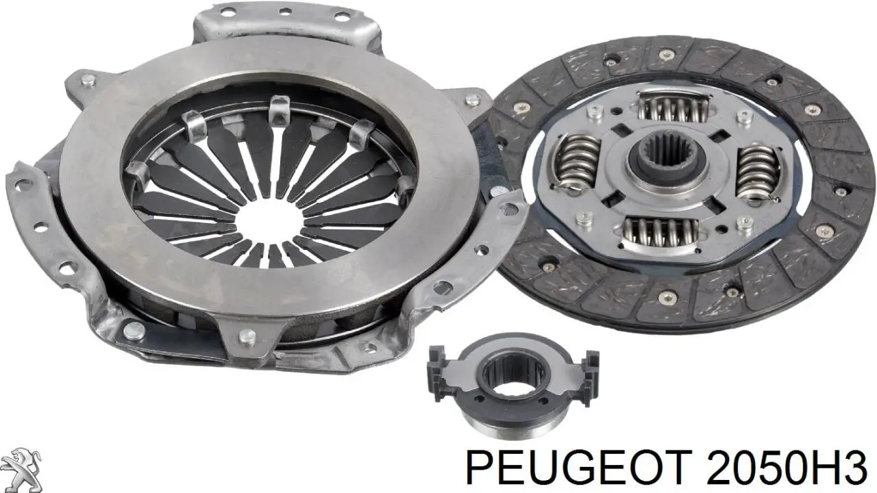 2050H3 Peugeot/Citroen kit de embrague (3 partes)