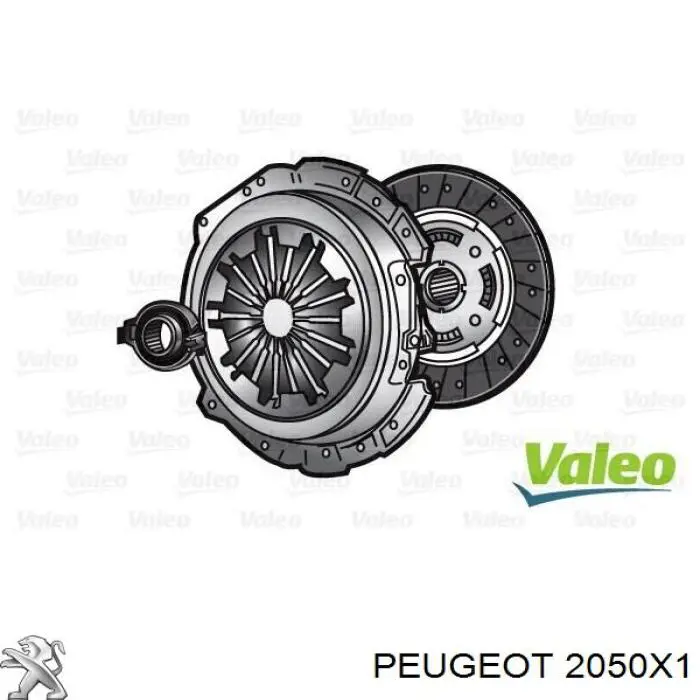 2050X1 Peugeot/Citroen kit de embrague (3 partes)