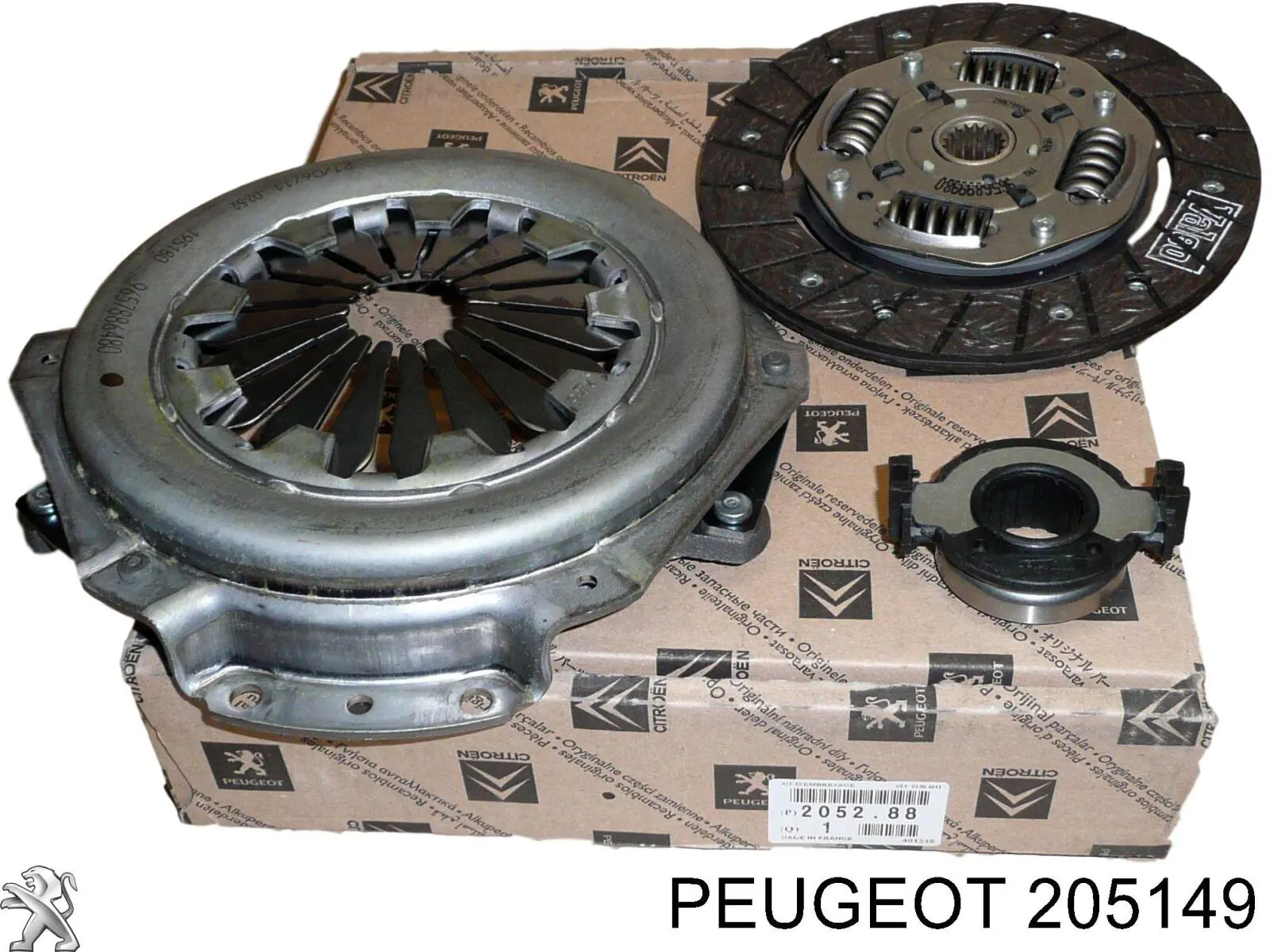 205149 Peugeot/Citroen kit de embrague (3 partes)