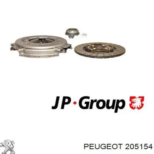 205154 Peugeot/Citroen kit de embrague (3 partes)