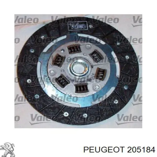 205184 Peugeot/Citroen kit de embrague (3 partes)