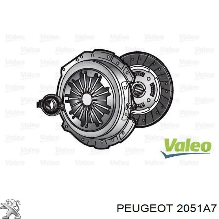 2051A7 Peugeot/Citroen embrague