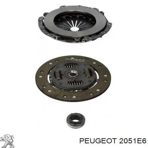 Comprar 2051E6 Peugeot/Citroen Kit de embrague completo