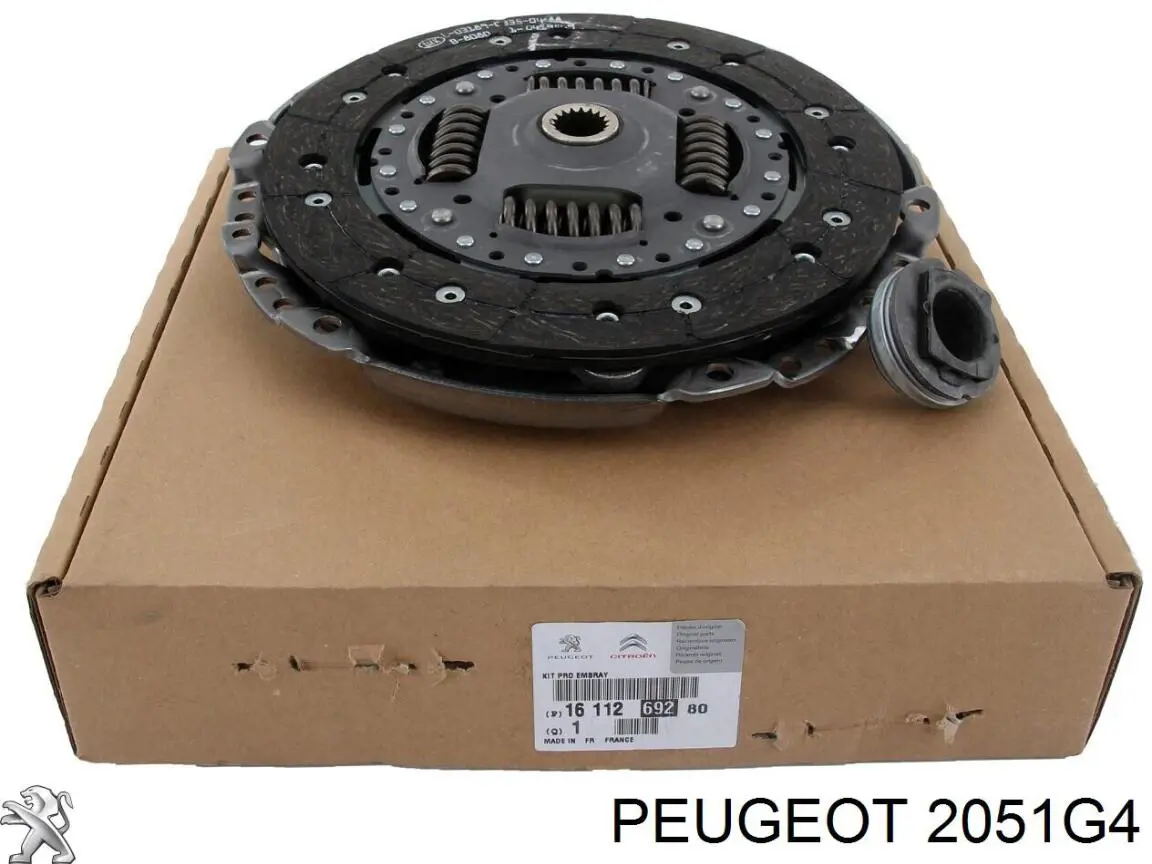 2051G4 Peugeot/Citroen kit de embrague (3 partes)