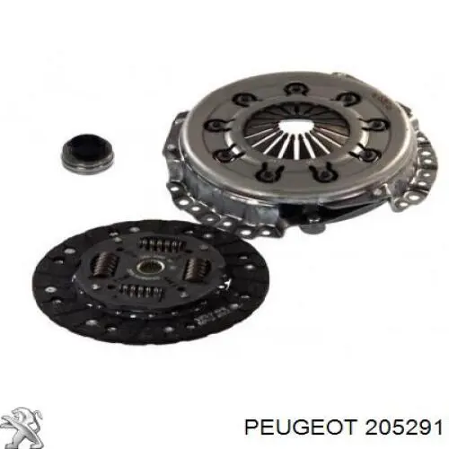 205291 Peugeot/Citroen kit de embrague (3 partes)