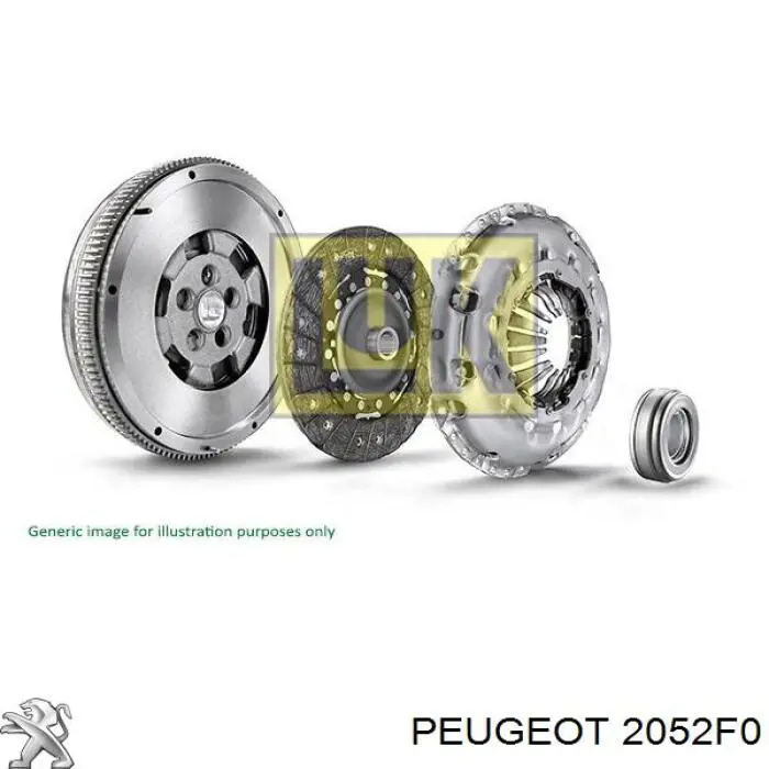 2052F0 Peugeot/Citroen kit de embrague (3 partes)