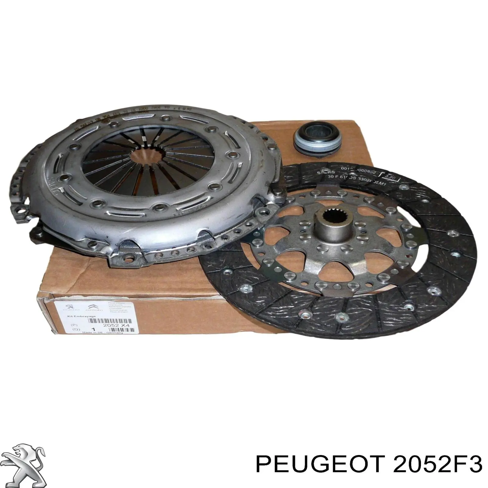 2052F3 Peugeot/Citroen kit de embrague (3 partes)