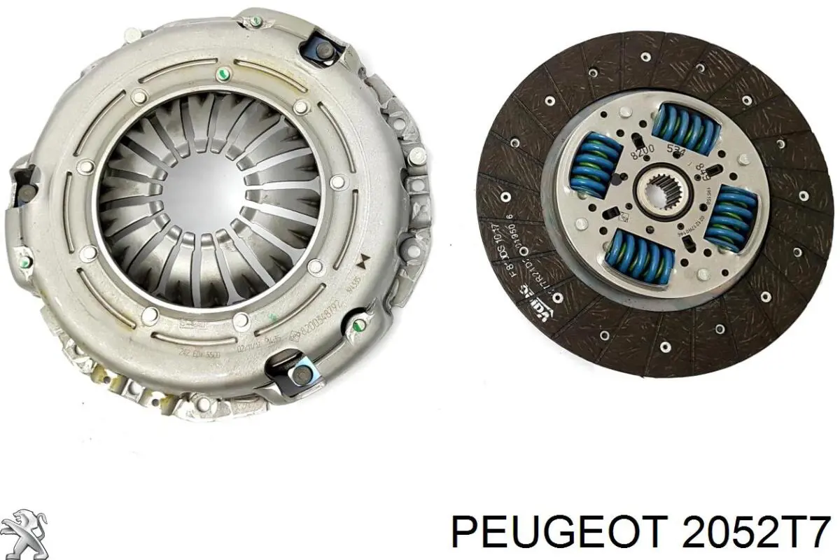 2052T7 Peugeot/Citroen kit de embrague (3 partes)