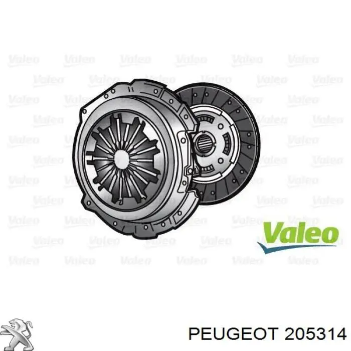 00002052P5 Peugeot/Citroen Embrague motor