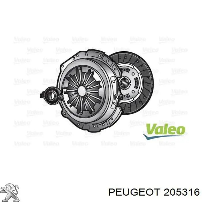 Comprar 205316 Peugeot/Citroen Kit de embrague completo