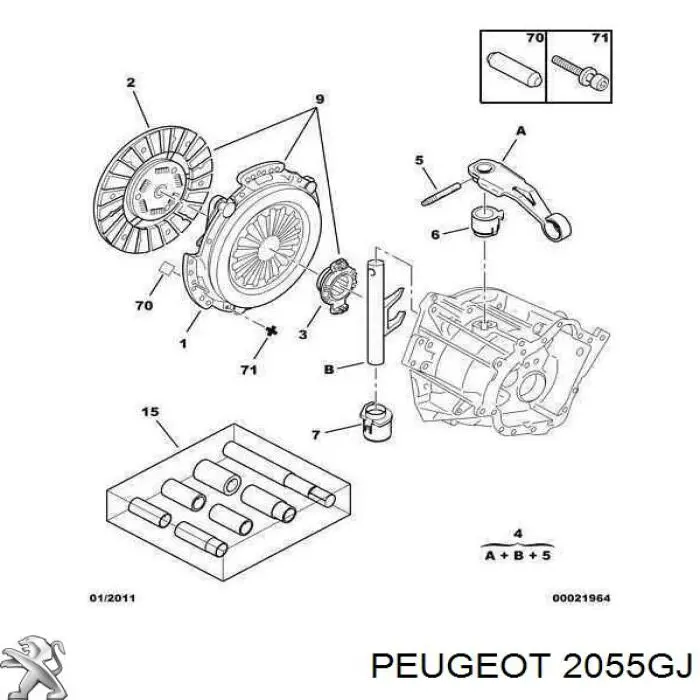 Disco de embrague Peugeot/Citroen 2055GJ precio, desde  