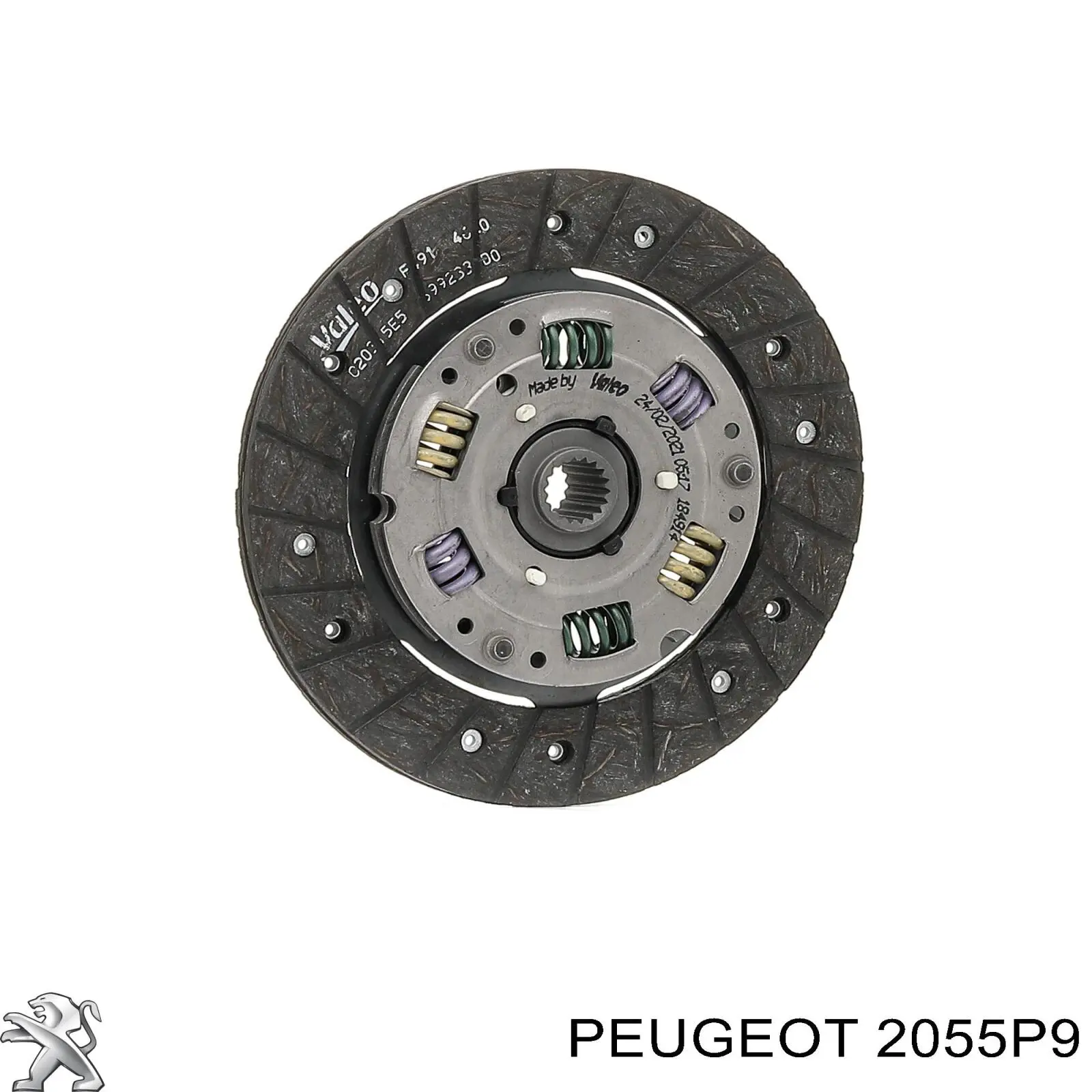 2055P9 Peugeot/Citroen disco de embrague