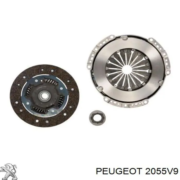 2055V9 Peugeot/Citroen disco de embrague