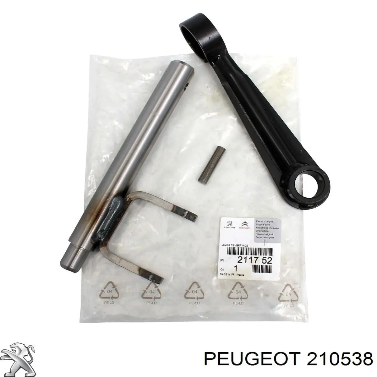 Guía del eje primario de la caja de cambios 210538 Peugeot/Citroen