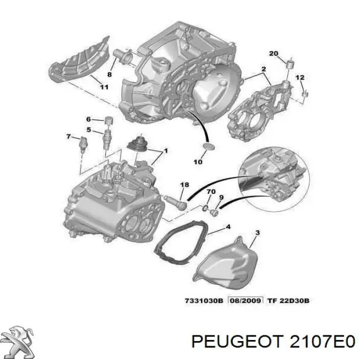  Peugeot/Citroen 2107E0 precio, desde 5,75 EUR