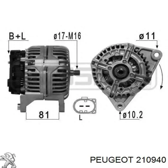 Retén del eje primario de la transmisión Peugeot/Citroen 210940 precio, desde 4,52 EUR
