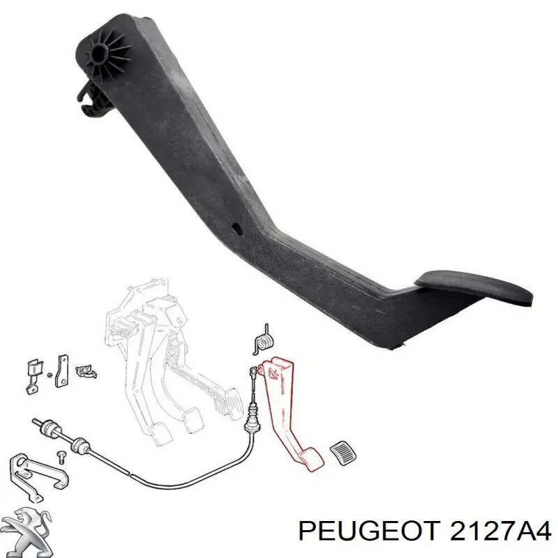 Pedal de embrague Peugeot/Citroen 2127A4 precio, desde 23,98 EUR