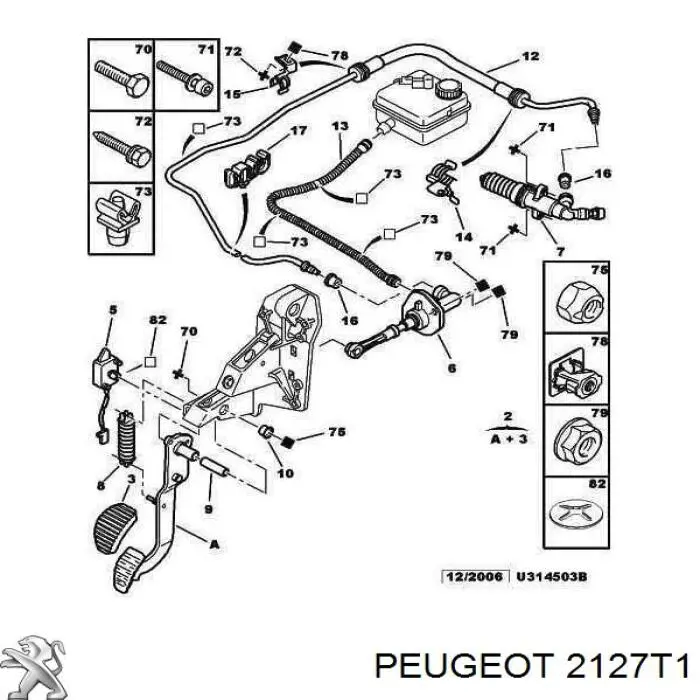 Pedal de embrague Citroen Xsara Picasso monovolumen (N68) (2000 - 2010) precio, desde 149,32 EUR