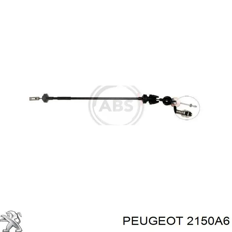 2150A6 Peugeot/Citroen cable de embrague