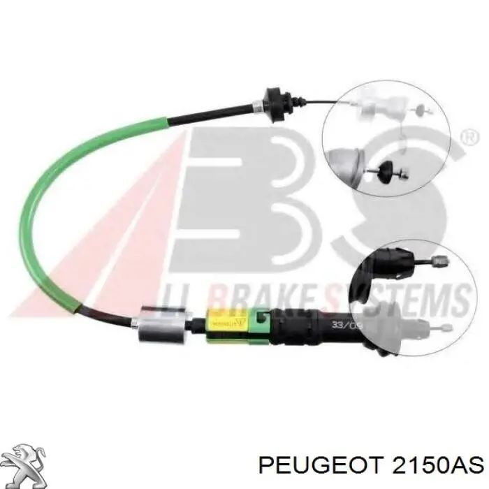 Cable de embrague Peugeot/Citroen 2150AS precio, desde 29,28 EUR