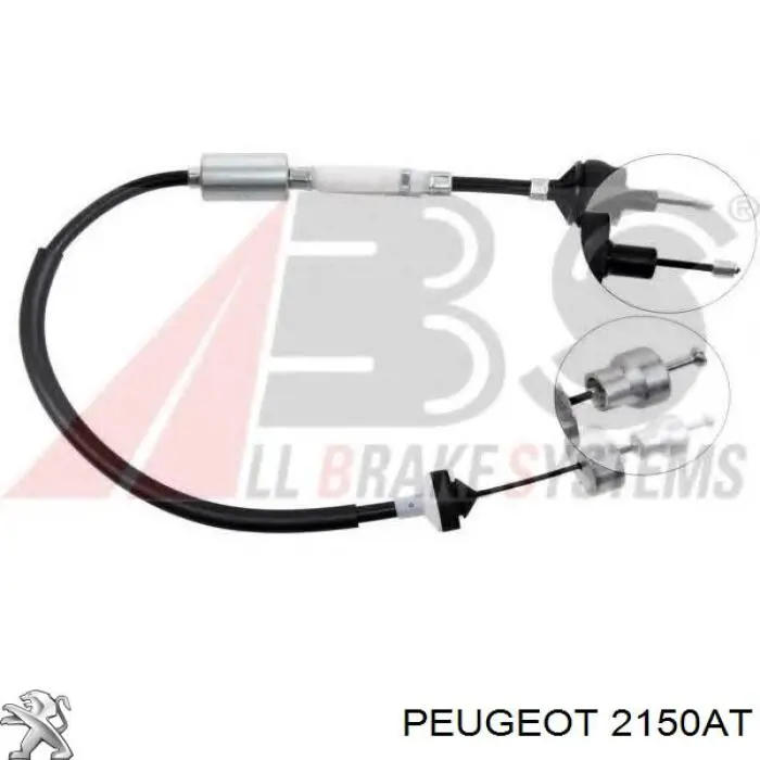 2150AT Peugeot/Citroen cable de embrague