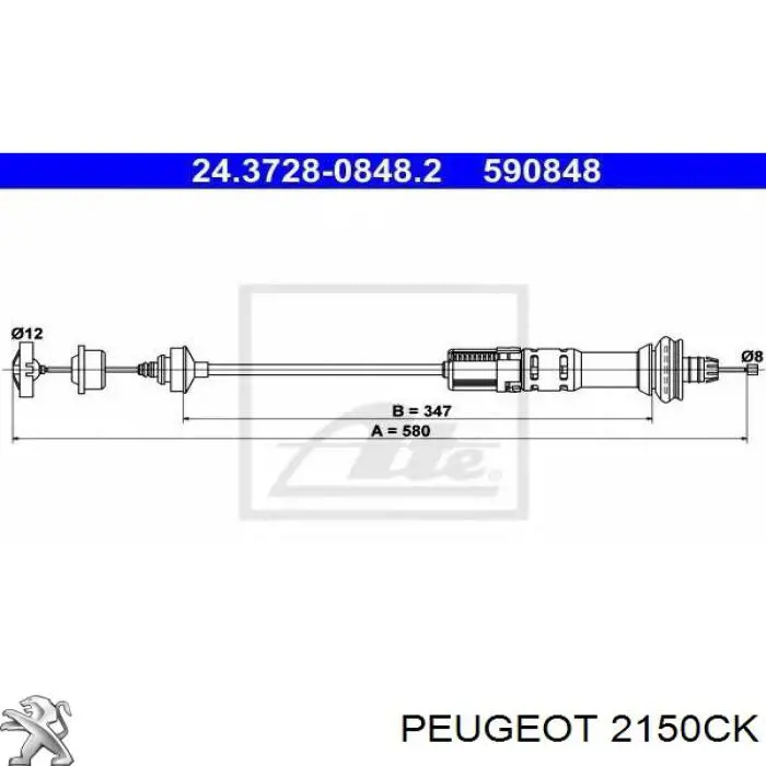 Cable de embrague Peugeot/Citroen 2150CK precio, desde 29,93 EUR