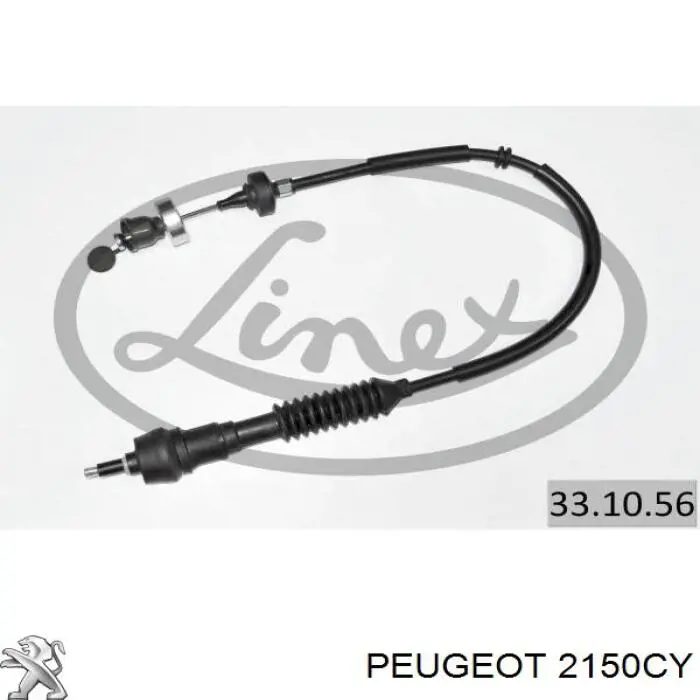 2150CY Peugeot/Citroen cable de embrague